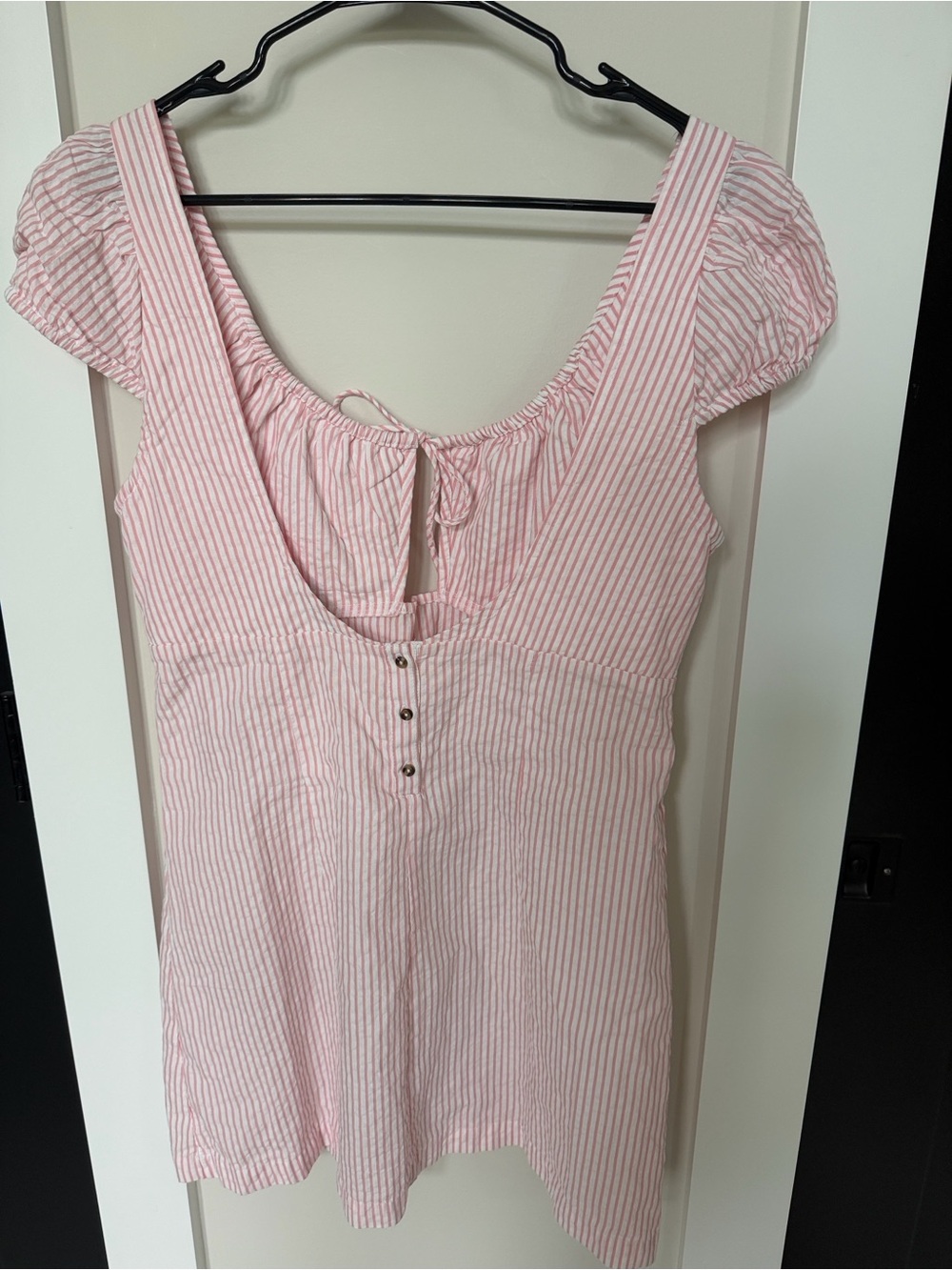 ANTHROPOLOGIE CELANDINE SCOOP-NECK FRONT TIE MINI
DRESS - Picture 6 of 17